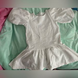 Zara toddler girl white dress